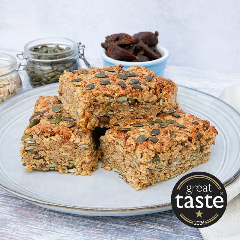 Fig and Pumpkin Seed Flapjack