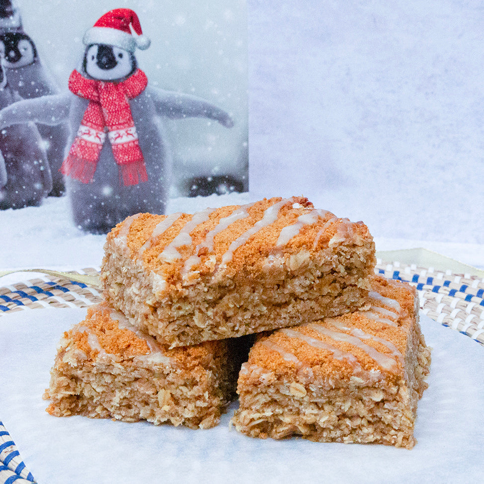 Vegan Gingerbread Christmas Flapjack